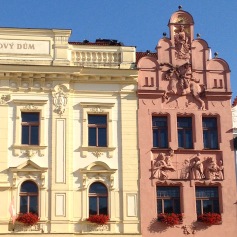 Walk the streets of Pardubice's old town with Tiny Expats - so many wonderful details, beautiful buildings, vibrant colours! Add Czech Republic to your bucket list!